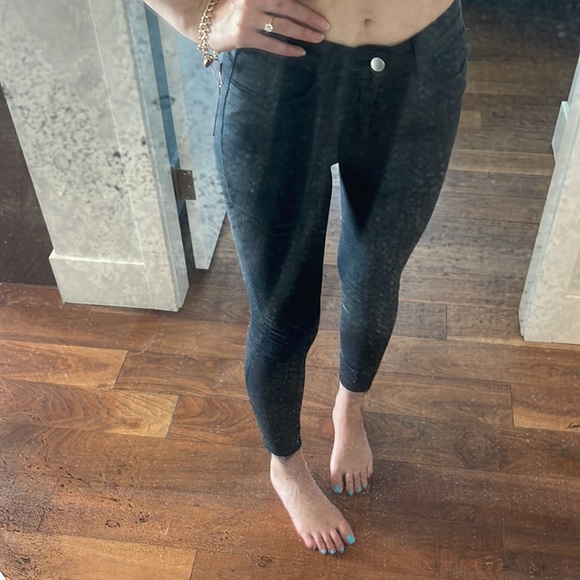 L’Agence waxed navy blue skinny jeans ‘25’ - Picture 10 of 12